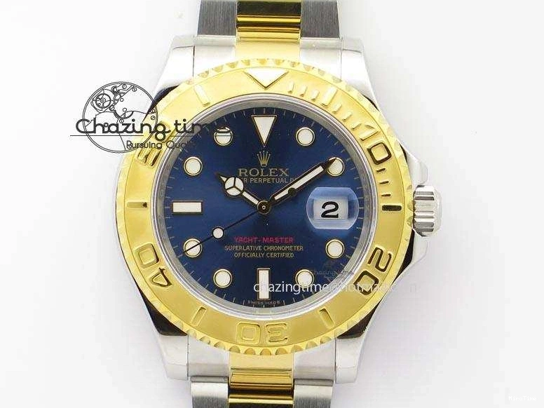 MiroTime 0207 Unisex Yacht-Master 116622 JF Best Edition SS YG Blue Dial On Bracelet A 3916